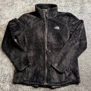 The North Face Women’s Osito Fleece Jacket Black Size Large Zip Up Full Front